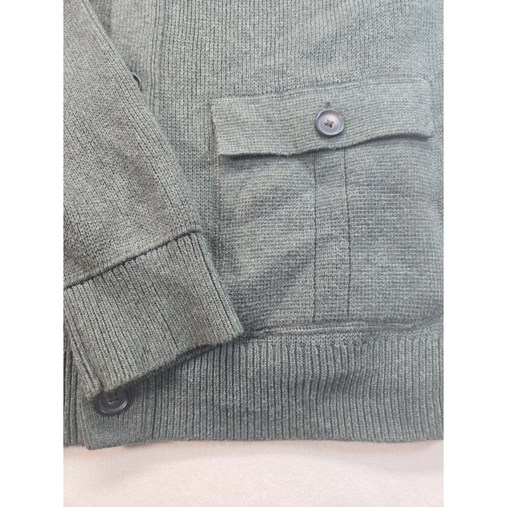 Banana Republic Men's Button-Up Cardigan Sweater – L  – Green